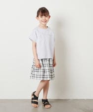 KJKGV05019 a.v.v KIDS(アー・ヴェ・ヴェ) [100-130]アソートロゴプリントTシャツ ラベンダー
