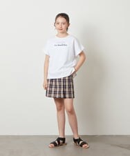 KJKGV05019 a.v.v KIDS(アー・ヴェ・ヴェ) [100-130]アソートロゴプリントTシャツ ホワイト