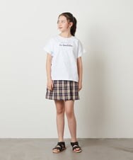 KJKGV05019 a.v.v KIDS(アー・ヴェ・ヴェ) [100-130]アソートロゴプリントTシャツ ホワイト