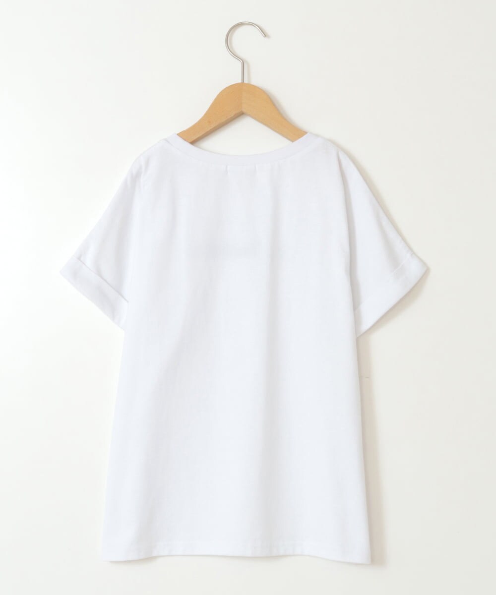 KJKGV05019 a.v.v KIDS(アー・ヴェ・ヴェ) [100-130]アソートロゴプリントTシャツ ホワイト