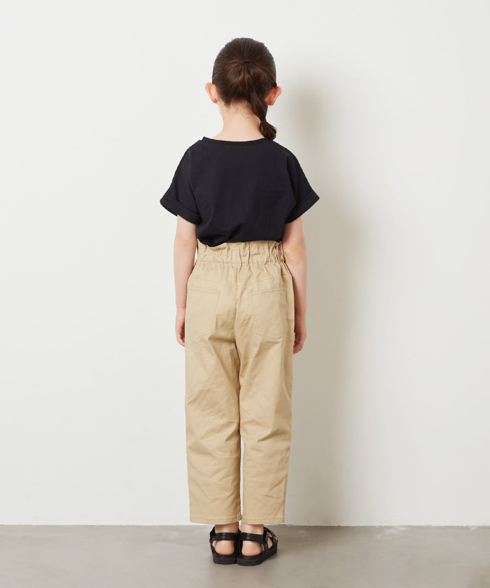 KJKGV05019 a.v.v KIDS(アー・ヴェ・ヴェ) [100-130]アソートロゴプリントTシャツ ブラック