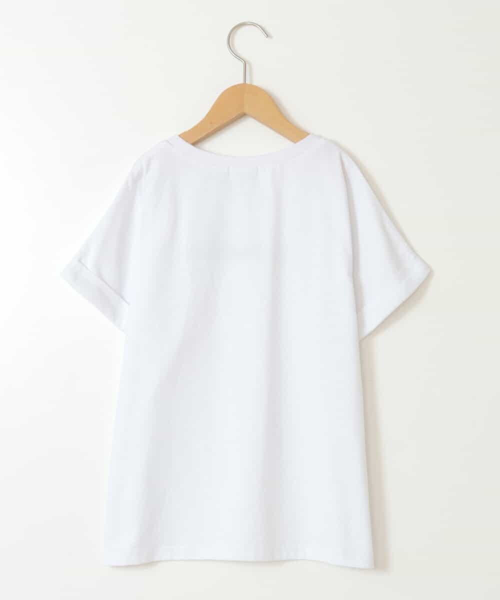 KJKGV05019 a.v.v KIDS(アー・ヴェ・ヴェ) [100-130]アソートロゴプリントTシャツ ホワイト
