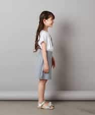 KJKGV06024 a.v.v KIDS(アー・ヴェ・ヴェ) [100-130]スパンコールアソートTシャツ ホワイト