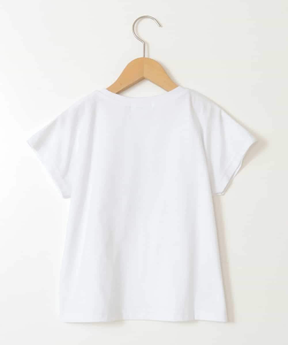 KJKGV06024 a.v.v KIDS(アー・ヴェ・ヴェ) [100-130]スパンコールアソートTシャツ ホワイト
