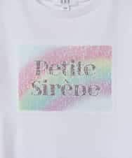 KJKGV40019 a.v.v KIDS(アー・ヴェ・ヴェ) [100-130]スパンコールTシャツ ホワイト