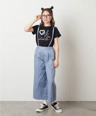 KJKGV41019 a.v.v KIDS(アー・ヴェ・ヴェ) [100-130]モチーフロゴＴシャツ　 ピンク