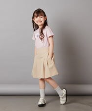 KJKGV41019 a.v.v KIDS(アー・ヴェ・ヴェ) [100-130]モチーフロゴＴシャツ　 ピンク