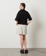 KJKGV43034 a.v.v KIDS(アー・ヴェ・ヴェ) [100-130]ハーフジッププルオーバーTシャツ ブラック