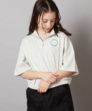 KJKGV43034 a.v.v KIDS(アー・ヴェ・ヴェ) [100-130]ハーフジッププルオーバーTシャツ ブラック