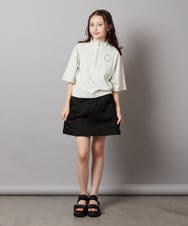 KJKGV43034 a.v.v KIDS(アー・ヴェ・ヴェ) [100-130]ハーフジッププルオーバーTシャツ ブラック