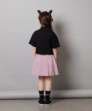 KJKGV43034 a.v.v KIDS(アー・ヴェ・ヴェ) [100-130]ハーフジッププルオーバーTシャツ ブラック