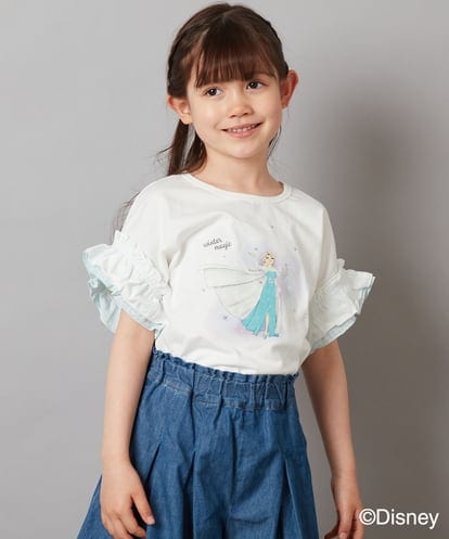 KJKGV80029 a.v.v KIDS [100-140]袖フリルTシャツ