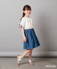 KJKGV80029 a.v.v KIDS(アー・ヴェ・ヴェ) [100-140]袖フリルTシャツ ライトブルー