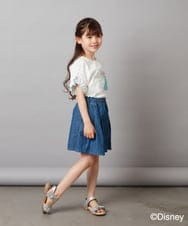 KJKGV80029 a.v.v KIDS(アー・ヴェ・ヴェ) [100-140]袖フリルTシャツ ライトブルー