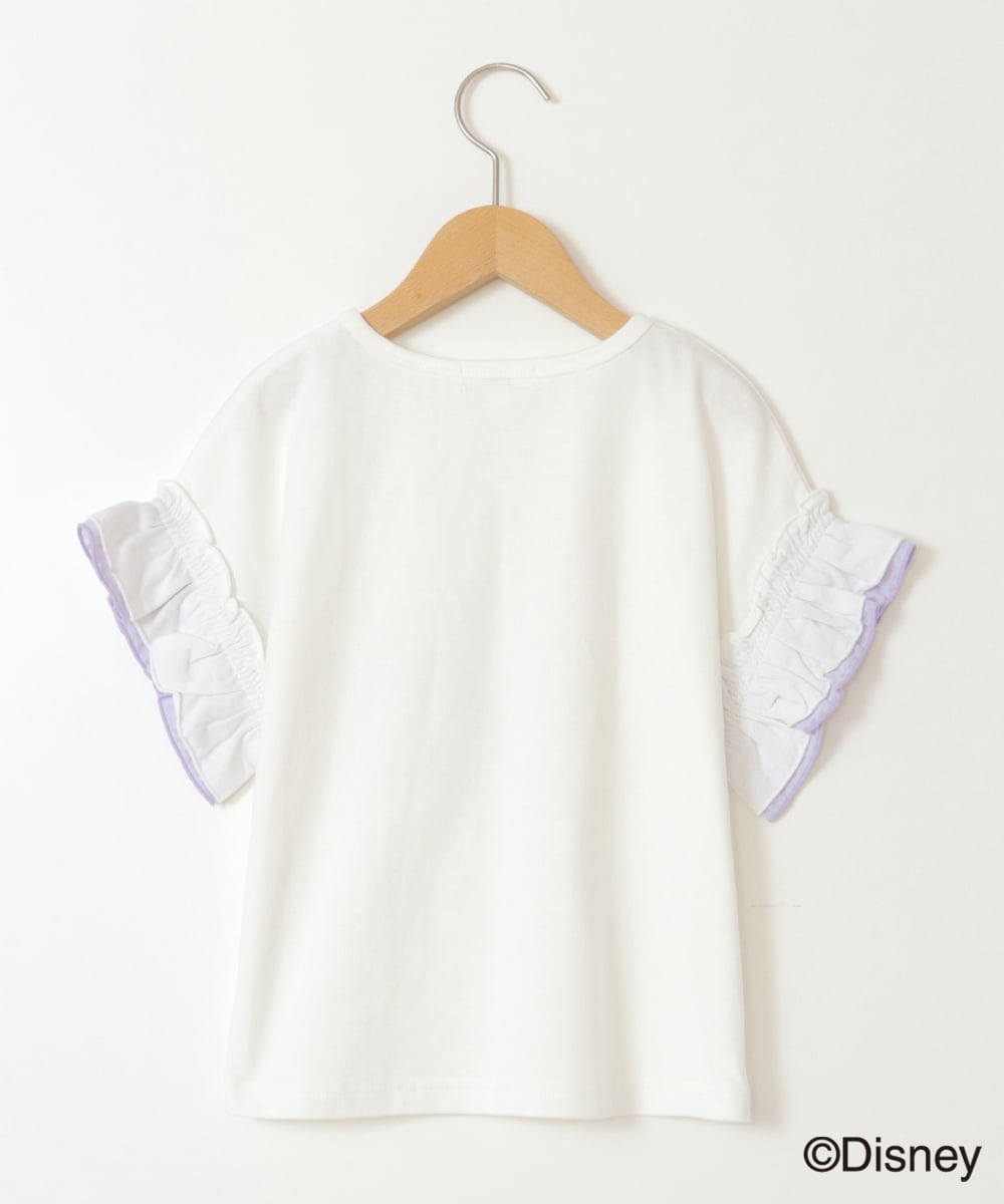 KJKGV80029 a.v.v KIDS(アー・ヴェ・ヴェ) [100-140]袖フリルTシャツ ラベンダー