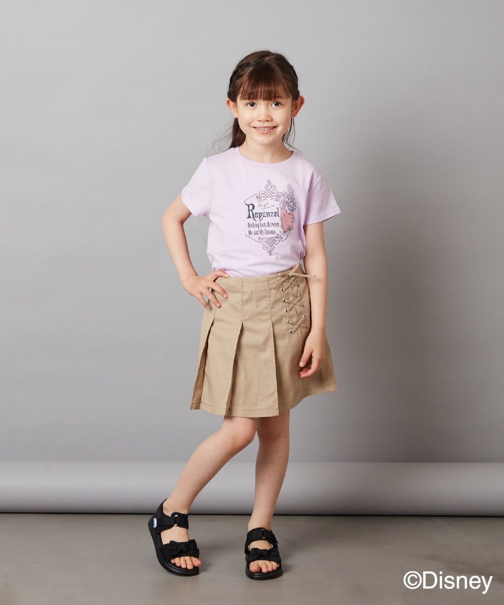 KJKGV81029 a.v.v KIDS(アー・ヴェ・ヴェ) [100-140]バックリボンＴシャツ ホワイト