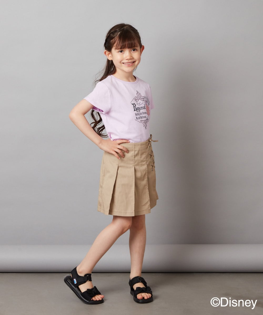 KJKGV81029 a.v.v KIDS(アー・ヴェ・ヴェ) [100-140]バックリボンＴシャツ ホワイト