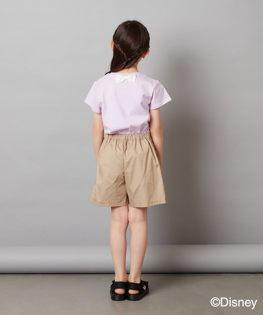 KJKGV81029 a.v.v KIDS(アー・ヴェ・ヴェ) [100-140]バックリボンＴシャツ ホワイト