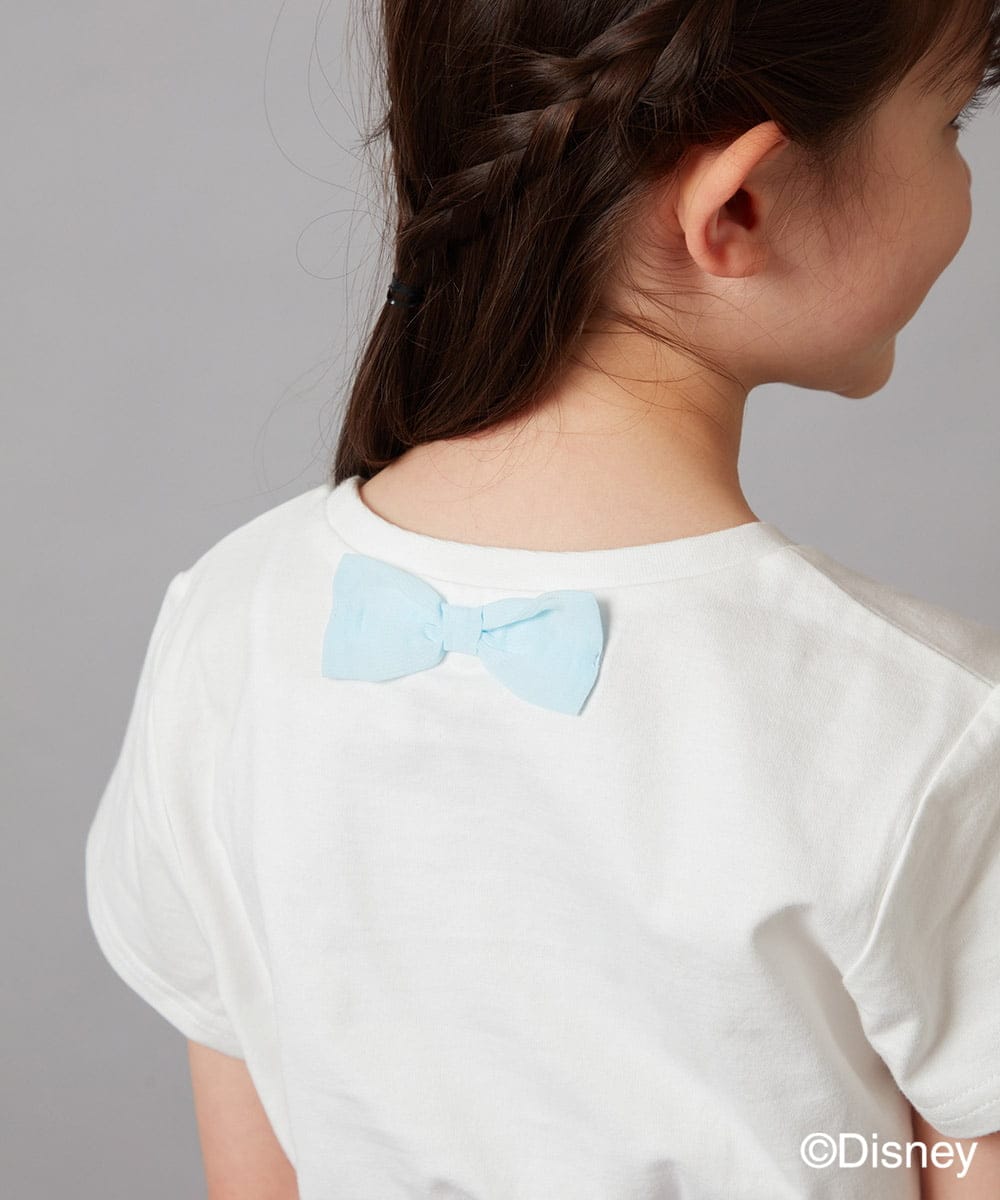 KJKGV81029 a.v.v KIDS(アー・ヴェ・ヴェ) [100-140]バックリボンＴシャツ ホワイト