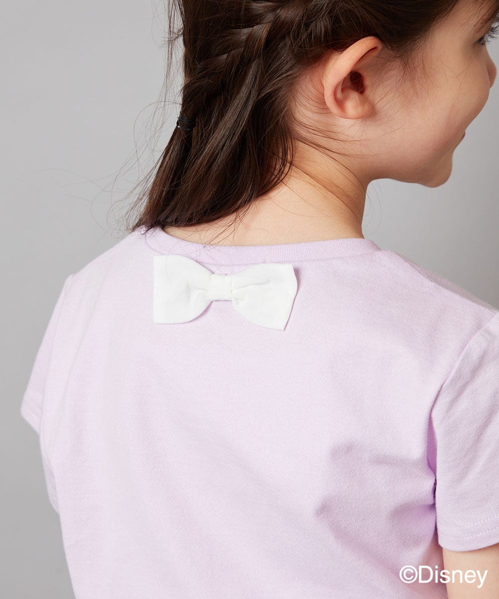 KJKGV81029 a.v.v KIDS(アー・ヴェ・ヴェ) [100-140]バックリボンＴシャツ ホワイト