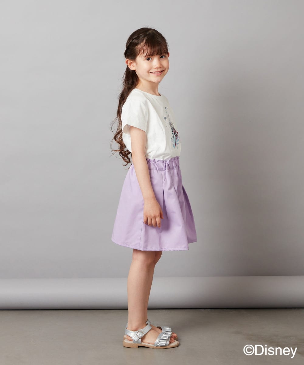 KJKGV81029 a.v.v KIDS(アー・ヴェ・ヴェ) [100-140]バックリボンＴシャツ ホワイト