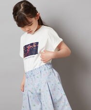 KJKGV82029 a.v.v KIDS(アー・ヴェ・ヴェ) [100-140]フォトTシャツ ホワイト