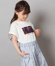 KJKGV82029 a.v.v KIDS(アー・ヴェ・ヴェ) [100-140]フォトTシャツ ホワイト