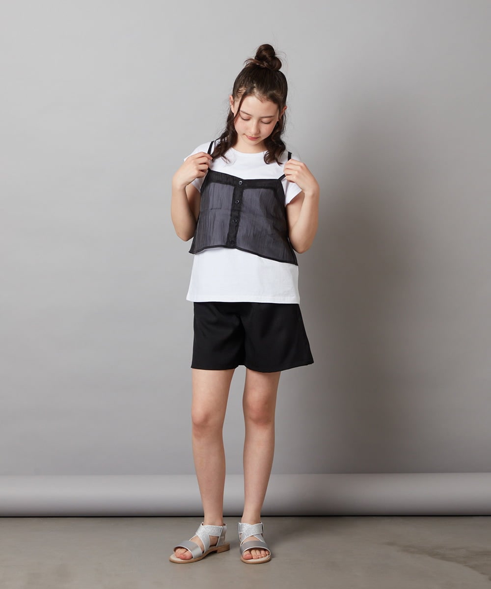 KJKGW02029 a.v.v KIDS(アー・ヴェ・ヴェ) [140-150]シアーキャミドッキングＴシャツ ライトブルー