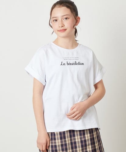 KJKGW05024 a.v.v KIDS [140-150]アソートロゴプリントTシャツ