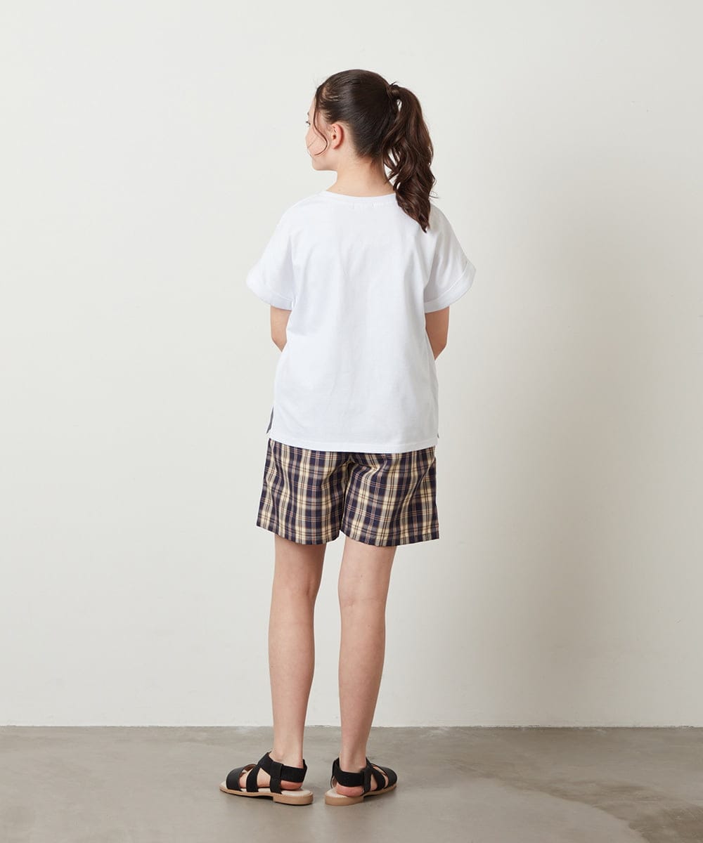 KJKGW05024 a.v.v KIDS(アー・ヴェ・ヴェ) [140-150]アソートロゴプリントTシャツ ホワイト