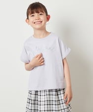 KJKGW05024 a.v.v KIDS(アー・ヴェ・ヴェ) [140-150]アソートロゴプリントTシャツ ブラック