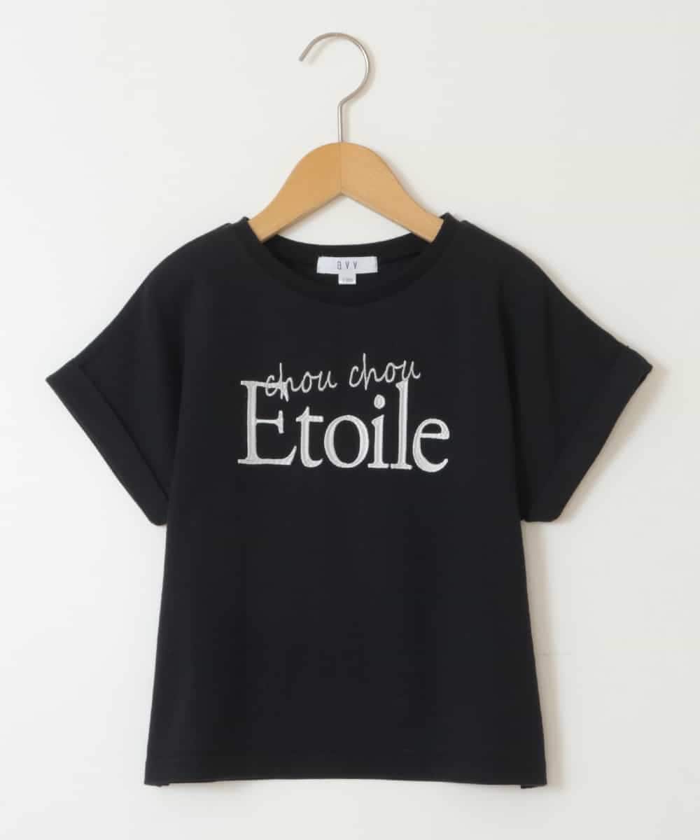 KJKGW05024 a.v.v KIDS(アー・ヴェ・ヴェ) [140-150]アソートロゴプリントTシャツ ブラック
