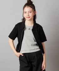 KJKGW07021 a.v.v KIDS(アー・ヴェ・ヴェ) 【ジュニア】[140-150]ロゴ刺繍タンクトップ ホワイト