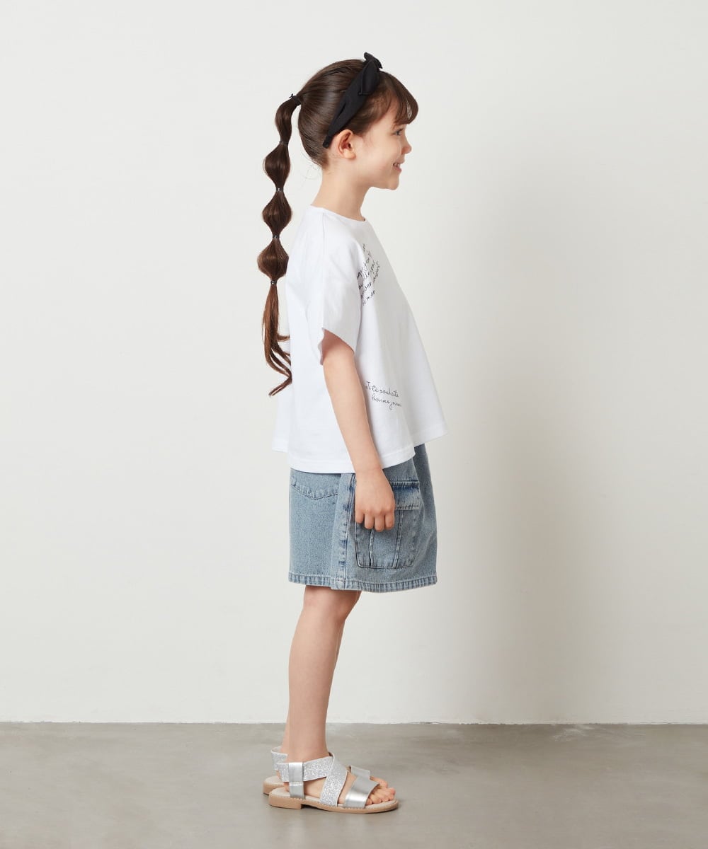 KJKGW09024 a.v.v KIDS(アー・ヴェ・ヴェ) [140-150]ロゴアソートTシャツ ホワイト