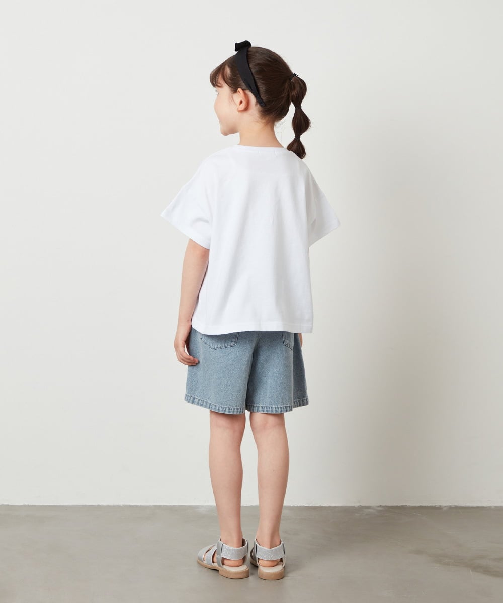 KJKGW09024 a.v.v KIDS(アー・ヴェ・ヴェ) [140-150]ロゴアソートTシャツ ホワイト