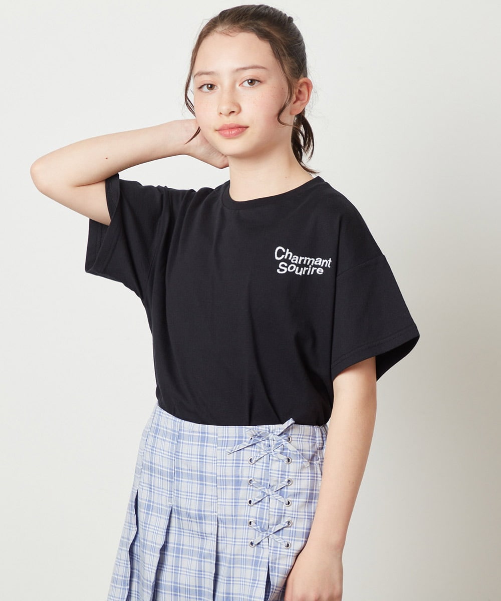 KJKGW09024 a.v.v KIDS(アー・ヴェ・ヴェ) [140-150]ロゴアソートTシャツ ホワイト