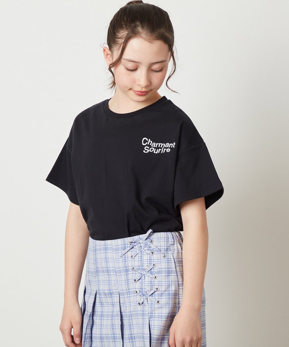 KJKGW09024 a.v.v KIDS(アー・ヴェ・ヴェ) [140-150]ロゴアソートTシャツ ホワイト