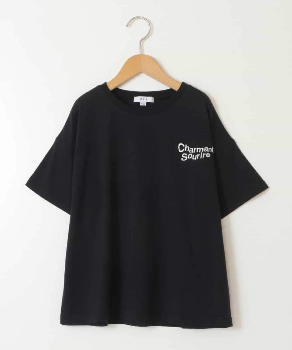 KJKGW09024 a.v.v KIDS(アー・ヴェ・ヴェ) [140-150]ロゴアソートTシャツ ブラック