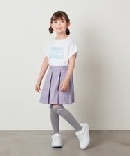 KJKGW40024 a.v.v KIDS(アー・ヴェ・ヴェ) [140-150]スパンコールTシャツ ラベンダー