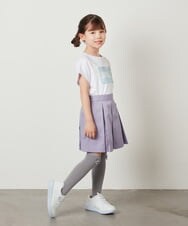 KJKGW40024 a.v.v KIDS(アー・ヴェ・ヴェ) [140-150]スパンコールTシャツ ラベンダー