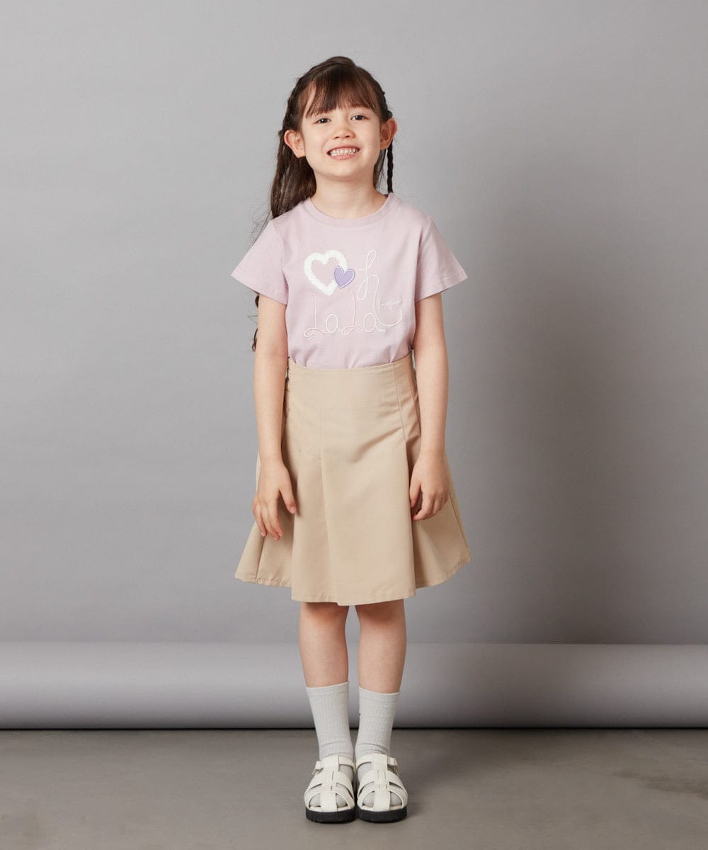 KJKGW41024 a.v.v KIDS(アー・ヴェ・ヴェ) [140-150]モチーフロゴＴシャツ　 ブラック