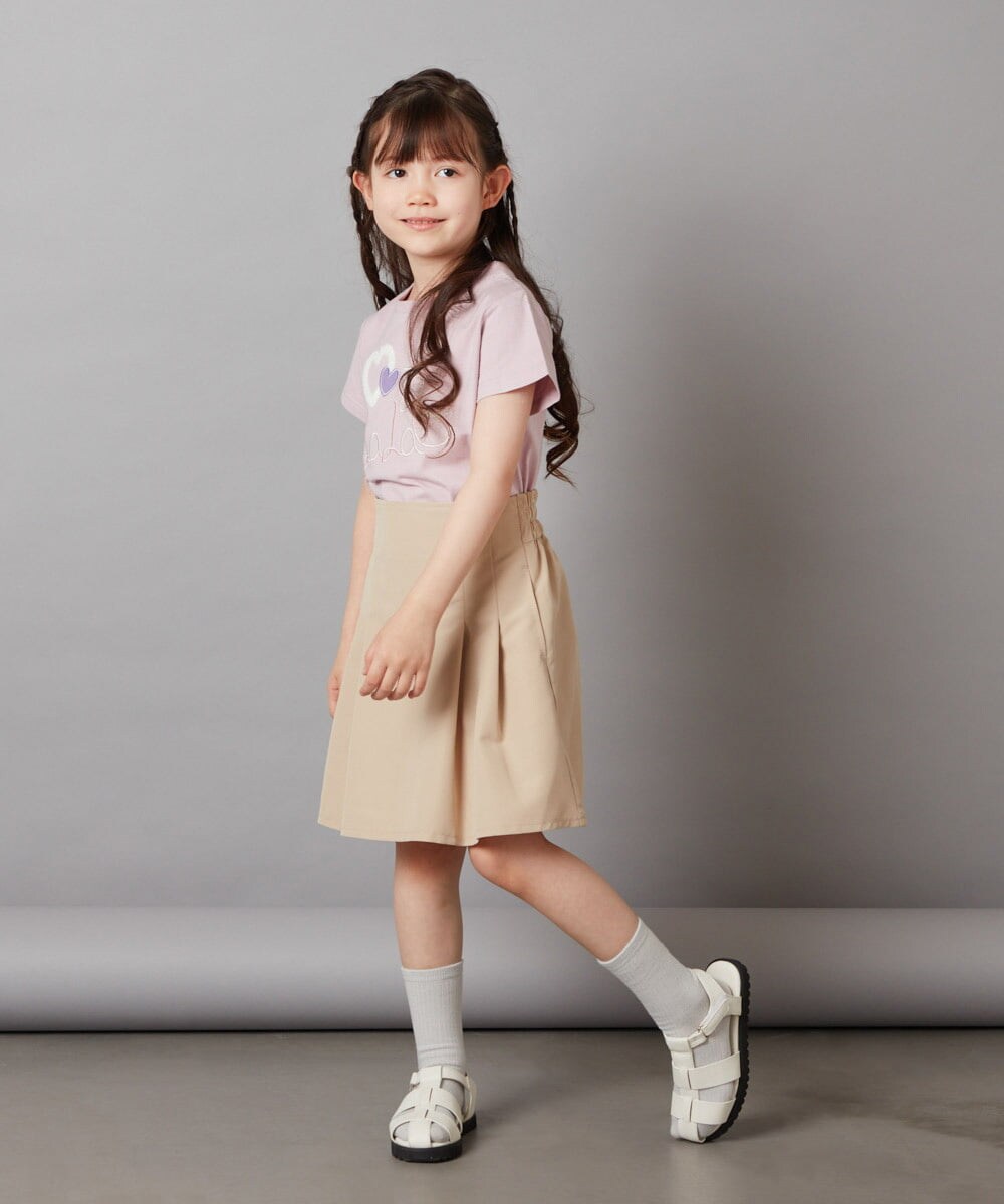 KJKGW41024 a.v.v KIDS(アー・ヴェ・ヴェ) [140-150]モチーフロゴＴシャツ　 ブラック