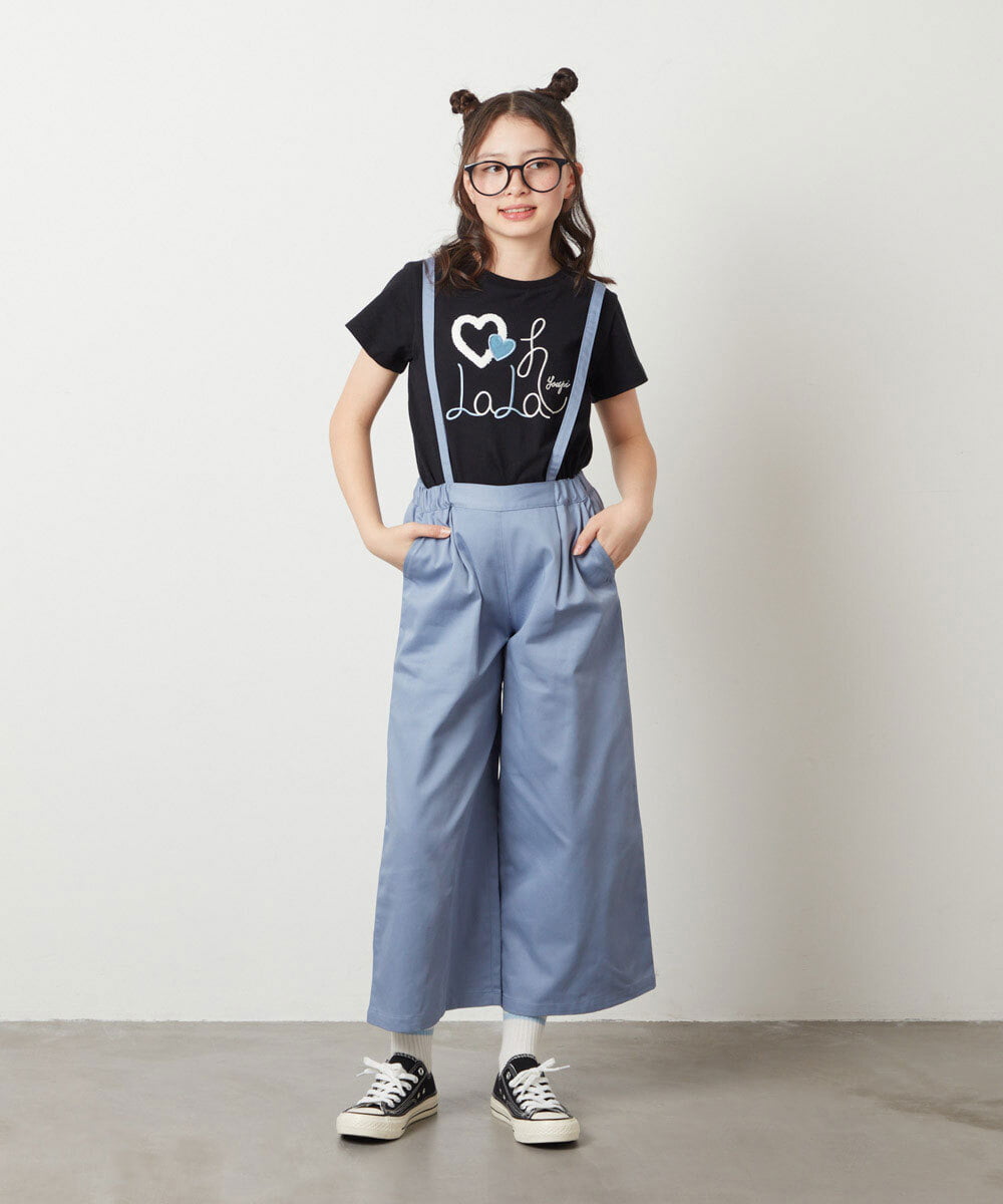 KJKGW41024 a.v.v KIDS(アー・ヴェ・ヴェ) [140-150]モチーフロゴＴシャツ　 ブラック