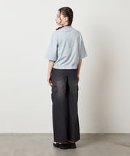 KJKGW43034 a.v.v KIDS(アー・ヴェ・ヴェ) [140-150]ハーフジッププルオーバーTシャツ ライトグレー