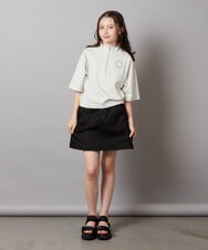 KJKGW43034 a.v.v KIDS(アー・ヴェ・ヴェ) [140-150]ハーフジッププルオーバーTシャツ ライトグレー