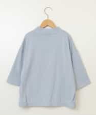 KJKGW43034 a.v.v KIDS(アー・ヴェ・ヴェ) [140-150]ハーフジッププルオーバーTシャツ ライトブルー