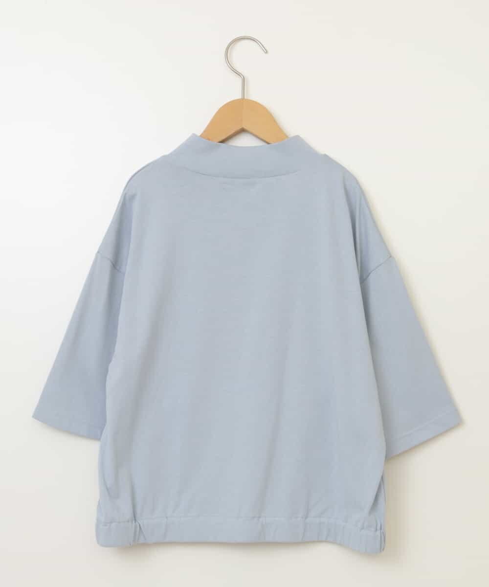KJKGW43034 a.v.v KIDS(アー・ヴェ・ヴェ) [140-150]ハーフジッププルオーバーTシャツ ライトブルー