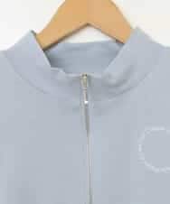 KJKGW43034 a.v.v KIDS(アー・ヴェ・ヴェ) [140-150]ハーフジッププルオーバーTシャツ ライトブルー