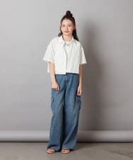 KJKGX07024 a.v.v KIDS(アー・ヴェ・ヴェ) 【ジュニア】[160]ロゴ刺繍タンクトップ ライトグレー