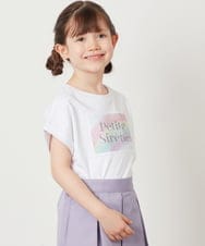 KJKGX40029 a.v.v KIDS(アー・ヴェ・ヴェ) [160]スパンコールTシャツ ラベンダー